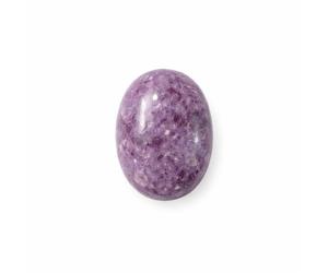 Piedra lepidolita palma, Piedras de Preocupación, piedra de preocupación natural ovalada, Piedra natural, Piedra ovalada para Equilibrar Reiki, Terapia, Meditación (Lepidolita, 70-80 gramos)