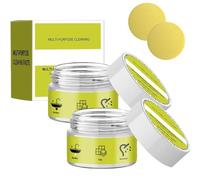 Piedra limpiadora, esponja de piedra limpiadora de múltiples superficies con, limpiador de piedra pómez natural para manchas rebeldes, para baño, ducha, fregadero y cocina (2 Pcs)