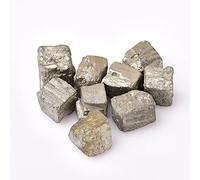 Piedra mineral de mineral de pirita natural, piedra mineral de cuarzo áspero para enseñanza, piedras preciosas, 8-15 mm, 10 unidades