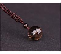 Piedra natural 16mm Obsidiana negra ojo de tigre colgante de piedra Transferencia Amuleto de la suerte collar colgante de cristal, cristal