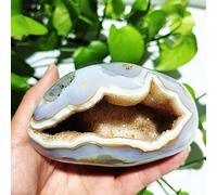 Piedra Natural Ágata Roca Cueva Agua Cristal Racimo Cueva Mago Espíritu Meditación Hogar Exorcismo Feng Shui Decoración Hogar Habitación Decoración,A43 379g97-60mm