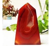 Piedra Natural Ágata Roja Geoda Druzy Torre De Cristal Punto Decoración Del Hogar Varita Brujería Reiki Meditación Chakra Cristales Curativos,A27 151g104-65mm