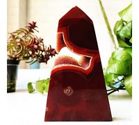 Piedra Natural Ágata Roja Geoda Druzy Torre De Cristal Punto Decoración Del Hogar Varita Brujería Reiki Meditación Chakra Cristales Curativos,A39 293g143-82mm