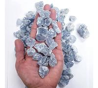 Piedra natural celestita cristal piedras ásperas de celestina de 100 g, 100 g