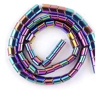Piedra natural Color Hematite Forma de la onda de hematita Perlas for la joyería que hace espaciador Perlas sueltas 5 * 4/6 * 5/8 * 8mm Bricolaje de bricolaje Strand 15 "39cm Artesanías hechas a mano
