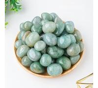 Piedra natural de 200 g, piedra natural de cristal verde claro, piedra pulida de partículas grandes, piedra natural de fragancia para decoración del hogar, 2-3 cm