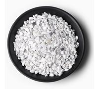 Piedra natural de 3 a 5 mm, grava de cuarzo, jaspe de agat, minerales, piedra pulida, decoración del hogar, acuario, howlita, 50 g