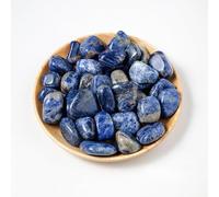 Piedra natural de cristal natural de 200 g, piedra rodante pulida de partículas grandes, piedra natural cruda de textura azul, piedra expandible de fragancia, piedra de decoración del hogar, 2-3 cm
