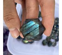 Piedra natural de labradorita mineral de piedra lunar de cristal para decorar piedras en forma de estrella de David, 1 unidad, 3 cm