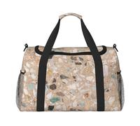 Piedra Natural de terrazo,Bolsas Deportivas, Bolsos de Viaje Deportivos Cruzados de Mano, Bolsas de Viaje de Gran Capacidad para Mujeres y Hombres.