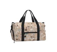 Piedra Natural de terrazo,Bolso Deportivo Bandolera de Mano, Bolsa de Deporte, Bolsa de Viaje de Gran Capacidad para Mujeres y Hombres.