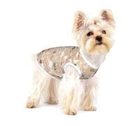 Piedra Natural de terrazo,Camiseta de algodón sin Mangas para Mascotas, Chaleco Transpirable, Suave y elástico para Cachorros,L