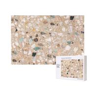 Piedra Natural de terrazo,Rompecabezas de Madera de 300 Piezas, Juego Familiar, Rompecabezas para Adultos, Adolescentes, decoración del hogar