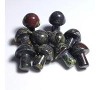 Piedra natural en forma de hongo, 30 piezas de piedra natural, decoración de cuarzo ágata, piedra rosa, amatista, decoración de habitación de regalo, decoración de pecera (piedra de sangre de dragón