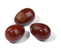 Piedra natural en forma de huevo de Pascua de color para decoración del hogar, ópalo de cuarzo, amatista, esfera de citrino, decoración del hogar, manualidades, 20 x 30 mm, 18 rutilo, 2 unidades