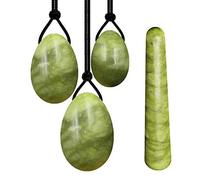 Piedra Natural Jade Yoni Egg Set Apriete Kegel Ejercitador muscular Ejercicio pélvico Bola de masaje Yoni Varita de masaje Set-Type1