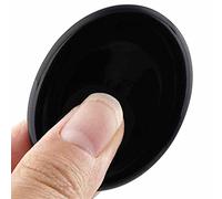 Piedra natural para el pulgar, piedras de palma ovaladas Reiki Crystal-Black Obsidiana