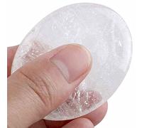 Piedra natural para el pulgar, piedras de palma ovaladas Reiki Crystal-Rock Quartz