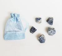 Piedra Natural Sodalita 200 gramos,4-7PCs, Tamaño Entre 3-5cm(Sodalita)