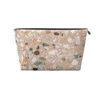 Piedra Natural Terrazo, Bolsa de artículos de tocador Bolsa de Maquillaje Bolsa de cosméticos Bolsa de artículos de tocador de Viaje portátil
