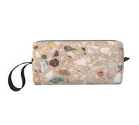 Piedra Natural Terrazo, Bolsa de Maquillaje Bolsa de cosméticos Bolsa de artículos de tocador de Viaje portátil Bolsa de Maquillaje