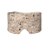 Piedra natural terrazo,Máscara para ojos con bloqueo de luz y protección ocular completa para dormir, orejeras y ojos.