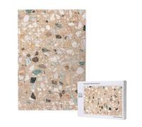 Piedra Natural terrazo,Rompecabezas de Madera de 1000 Piezas para Adultos y Adolescentes.