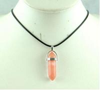 Piedra natural turquesa cristal cuarzo ópalo lapislázuli ojo de tigre columna colgante DIY joyería fabricación collar accesorios 1pcs,NO.24