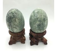 Piedra NaturalYoni Huevo Curativo Jade Cristal Huevo Bola Mineral Mujeres Ejercicio de Kegel Suelo pélvico Músculo gris egg_1pcs