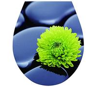 'Piedra Negra' Asiento WC Pegatina Tapa Inodoro Cubrir Arte 32x38cm