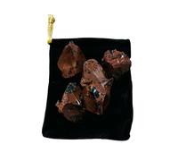 Piedra Obsidiana caoba Naturales de 20 a 30mm 5PCS, Obsidiana caoba en Bruto, cristal Obsidiana caoba natural para la fabricación de joyas (Obsidiana caoba, 5)