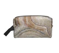 Piedra Ónix Estampado Azul Pálido, Bolsa de Maquillaje Bolsa de cosméticos Bolsa de artículos de tocador de Viaje portátil Organizador de Bolsa de Maquillaje