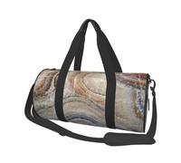 Piedra Ónix Estampado Azul Pálido, Bolsa de Viaje de Gran Capacidad, Bolso Redondo, Bolsa de Viaje Deportiva, Bolsa de Mano, Bolsa de Fitness