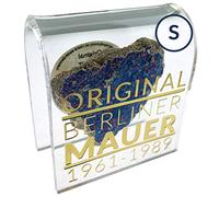 Piedra original del Muro de Berlín, pieza auténtica con certificado de autenticidad, hecha a mano directamente de la fábrica de Berlín.