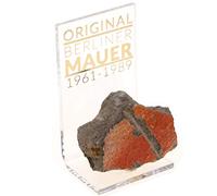 Piedra original del Muro de Berlín, pieza auténtica con certificado de autenticidad, hecha a mano directamente de la fábrica de Berlín.