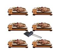Piedra para Carne de 20x30 cm Promoción 6 Unidades Modelo Bandeja 1SP