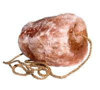 Piedra para chupar para caballos, burros, sal cristalina ovejas de los pies del Himalaya aproximadamente 2 - 3 kg en cable de 1,3 m