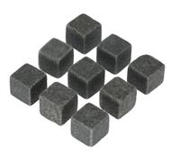Piedra para Whisky, 9 Piezas Piedras para Whisky, Piedras Frías de Granito, Cubitos de Hielo Reutilizables, Alternativa Ideal a los Cubitos de Hielo, Piedras para Whisky, Regalo para Hombres, Gris