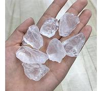 Piedra preciosa cruda de cuarzo transparente blanco natural para curar los minerales Reiki-500 g