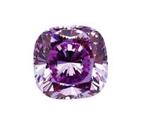 Piedra preciosa de circonita de corte cojín con culeta redondeada y corte de precisión 4K para diseños de joyería atrevidos, 8x8mm, Moissanita