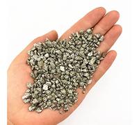 Piedra preciosa de cristal natural de 50 g, piedra preciosa de pirita, calcopirita, grava mineral, decoración del hogar, decoración de acuario, 3-5 mm
