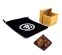Piedra preciosa jaspe rojo raíz chakra pirámide con Reiki grabado en caja de regalo y bolsa Om | Feng Shui Yoga Meditation
