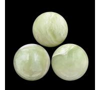 Piedra preciosa natural de armonía, bola redonda de cristal, esfera curativa, roca de masaje, 20 ~ 50 mm (jade afgano 07, 35 mm)