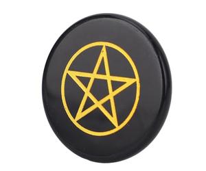 Piedra Protectora Negra Pulida, Relajación con Dureza de Jade Tallado para Meditación de yoga. Cristal Preciado, Compañero en el camino. (1)