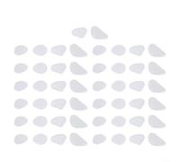 Piedra que brilla en la oscuridad, guijarros luminosos de jardín para pasarela, acuario, pecera, decoración de patio, piscina, plantas en maceta, 50 unidades (blanco)