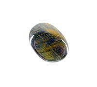 Piedra Rodado Plano Ojo de Halcon Minerales y Cristales, Belleza energética, Meditacion, Amuletos Espirituales