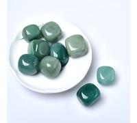 Piedra rodante de cristal natural 27 colores grava espécimen cuadrado piedra pulida acuario pecera decoración del hogar, aventurina, 100g