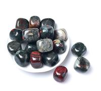 Piedra rodante de cristal natural 27 colores grava espécimen cuadrado piedra pulida acuario pecera decoración del hogar, piedra de sangre africana, 100g