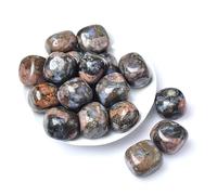 Piedra rodante de cristal natural 27 colores grava espécimen cuadrado piedra pulida acuario pecera decoración del hogar, glaucophane, 50g