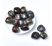 Piedra rodante de cristal natural 27 colores grava espécimen cuadrado piedra pulida acuario pecera decoración del hogar, piedra de sangre de dragón, 100g